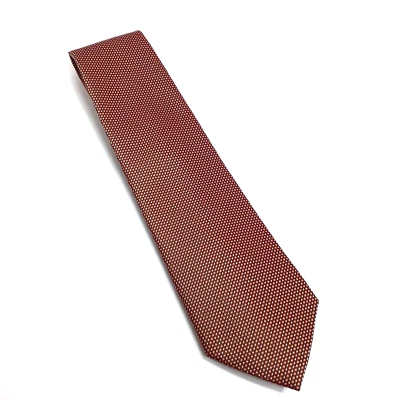 Nueva corbata Rivetz of Boston 100 % seda granate dorada hecha a mano 4x56 Foto 1 de 4