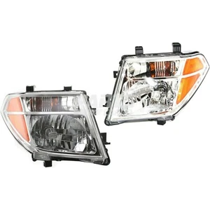 Set Of 2 Fits 2005-2008 Nissan Frontier With Bulb Halogen Head Light Assembly - Picture 1 of 3