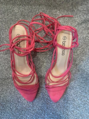 Sandalias Boohoo Rosa Talla 5 Foto 1 de 4