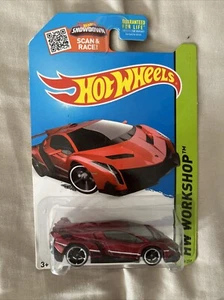 2013 Hot Wheels Lamborghini Veneno HW Workshop #189 rot - Bild 1 von 1