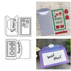 Large Mail Envelope Metal Cutting Dies Cardmaking Stencils Scrapbooking Crafts - Picture 1 of 8
