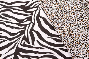 Tierdruckstoff - Leopardenmuster - Polybaumwollstoff - Bild 1 von 6