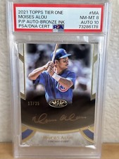 2021 Topps Tier One Moises Alou Bronze Ink Redemption Auto #17/25