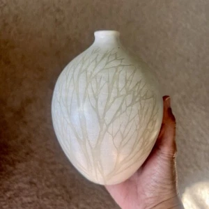 Anderson Design Studio Scandinavian Birch Tree Design Vase Signed Mid Century - Picture 1 of 9