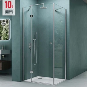 Duschkabine 90x90 100x100 80x80 Duschabtrennung Eckdusche H:190cm ESG NANO NEU!! - Bild 1 von 16