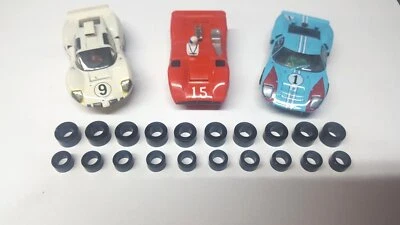 AFX MEGA G+ 10 Kit de afinación trasero 10 delantero neumáticos de silicona ranura neumáticos de coche negro C2 Foto 1 de 2