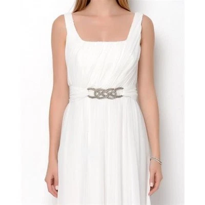 Vestido plisado adornado de gasa Jill Stuart, talla 2 NUEVO Foto 1 de 4