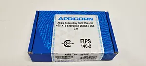 Apricorn Aegis Secure Key 3NX USB flash drive 256 GB USB Type-A (NEW SEALED) - Picture 1 of 4
