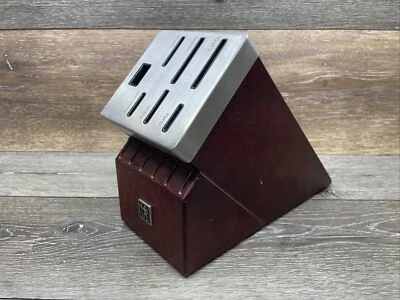JA Henckels International Stainless Steel & Wooden Hardwood Block ~13 Slots - Image 1 of 4