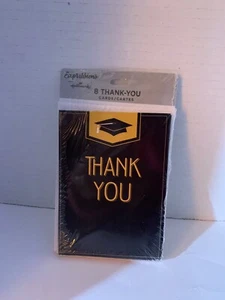 Expressions By Hallmark Graduation Thank You Cards Pack Of 8 - Picture 1 of 3