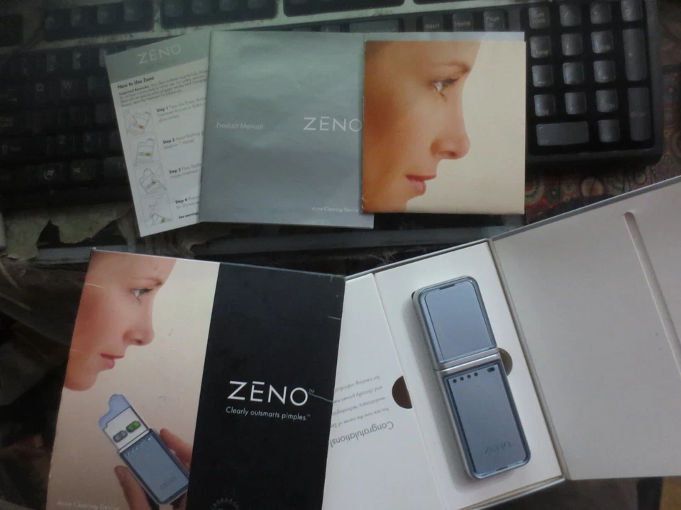 Zeno acne device blue vintage skin care acne blemish pimple device spa Parts - Image 1 of 3