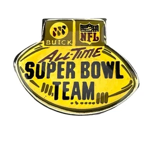 Prendedor de colección del Super Bowl 1990 Buick All Time Team NFL fútbol americano coleccionables Buick - Imagen 1 de 5