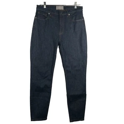 Pantalones de mezclilla para mujer Everlane talla 29 tiro alto rectos azul oscuro Foto 1 de 4