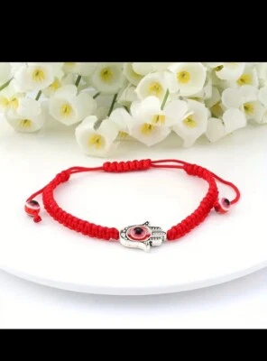 Armband Glücksbringer türkische blaue Auge NAZAR BONCUK rot Neu & OVP - Bild 1 von 2