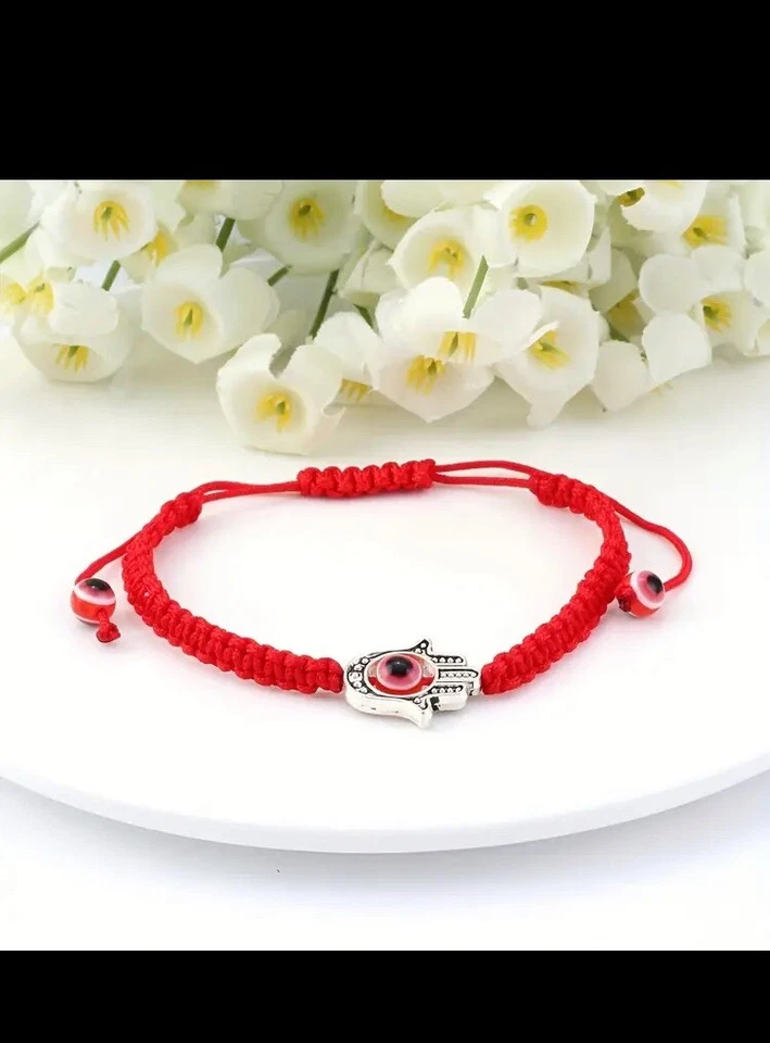 Armband Glücksbringer türkische blaue Auge NAZAR BONCUK rot Neu & OVP - Bild 1 von 2