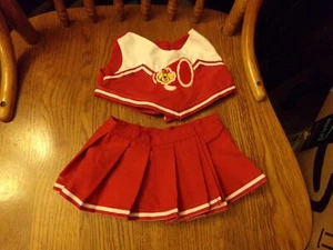 FOR doll or BEAR girls red cheer top/skirt set outfit build a bear - Picture 1 of 3