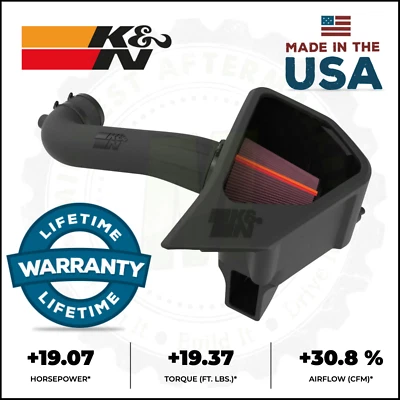 K&N Cold Air Intake System | Fits 2019-2025 Chevrolet GMC Trucks SUVs 5.3L 6.2L - Image 1 of 4