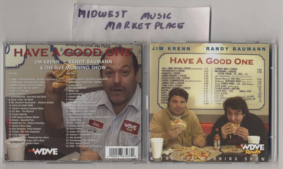 Jim Krenn Randy Baumann & The DVE Morning Show - Have A Good One -NEW Comedy CD - Image 1 of 1
