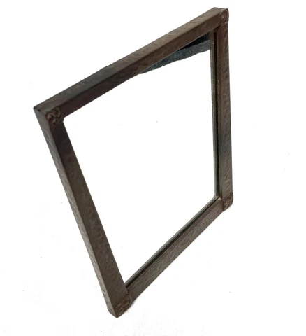 Antique Arts & Crafts Hammed Pewter Dressing Table Mirror / Vanity / c.1900 Cover