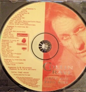 RADIO SHOW: COLLIN RAYE DIRECT HITS RADIO HOUR 1 CD 1997 10 TUNES 6 INTERVIEWS - Picture 1 of 2