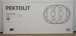 Ikea PEKTOLIT Ceiling Pendant Lamp Shade Decorative White 18" | 705.477.18 - Picture 1 of 3