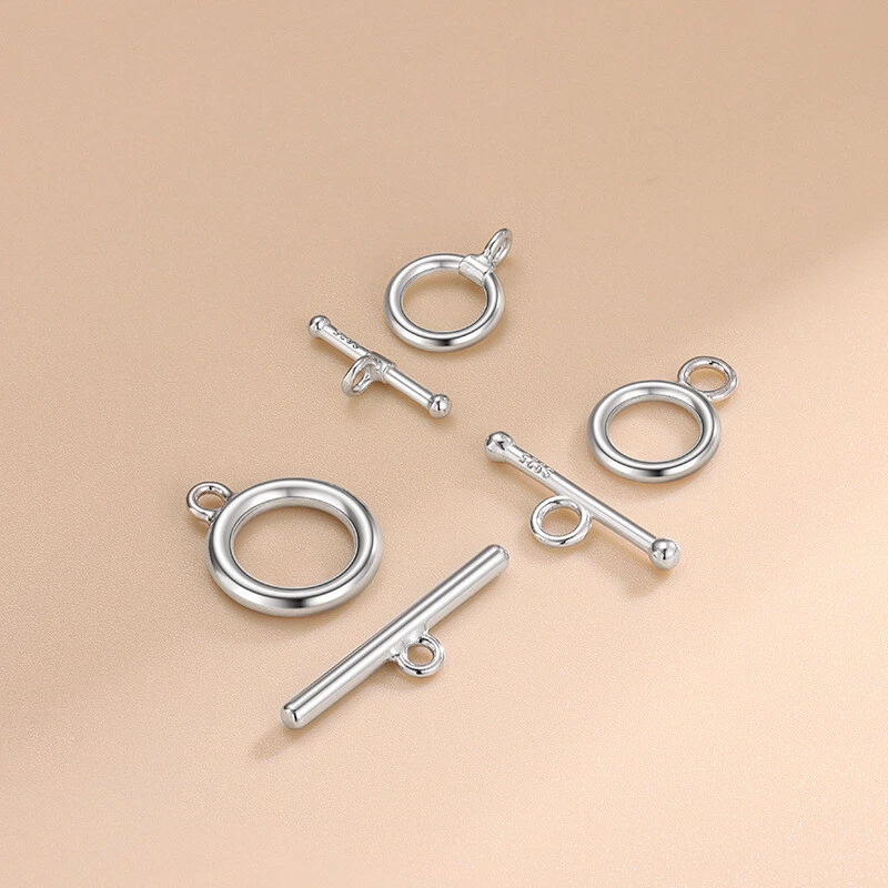 925 Sterling Silver DIY Make Necklace Bracelet Connecting Clasp Hook Accessories - Image 1 of 4