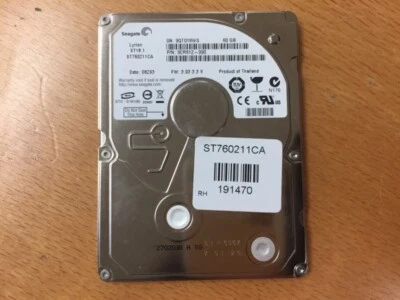 9CR812-990 Seagate 60GB 3600RPM ATA 100 1.8" 2MB Cache Hard Drive - Image 1 of 2