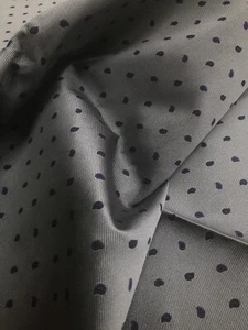 2.45m x 69cm 100% Silk Grey w/purple paisley pattern jacq fabric remnant craft - Picture 1 of 4