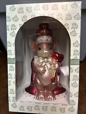 Charming Tails Fitz and Floyd Glass Ornament 95/102 King Of Hearts Large