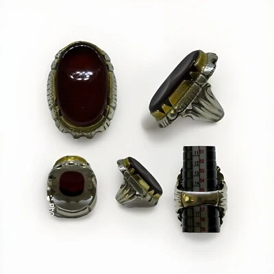 Hermoso anillo de ágata Afganistán Aqeeq Foto 1 de 4