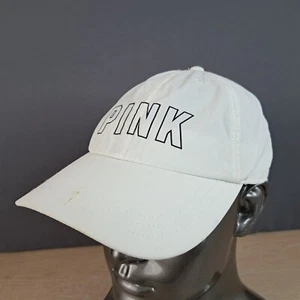 PINK VICTORIA'S SECRET DAMEN BASEBALLMÜTZE/KAPPE VERSTELLBAR RIEMEN HINTEN, WEISS - Bild 1 von 17