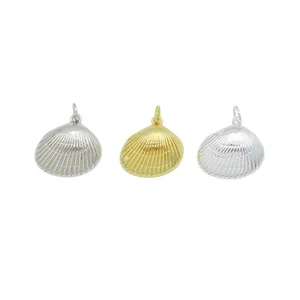 Gold Silber Muschelform Anhänger/Charm, SKU#L411 - Bild 1 von 6