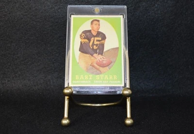 Tarjeta de fútbol americano 1958 Topps #66 Green Bay Packers HOF QB ~ ¡Bart Starr! Foto 1 de 4