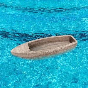 Wooden Boat Boat Model Beach Bookcase Decor Gifts Model Boat Ornaments Ship - Picture 1 of 5