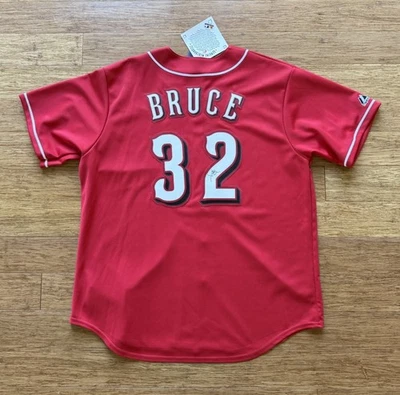 JAY BRUCE CINCINNATI REDS SIGNED Red Jersey - Majestic Jersey - Reds Fest - NWT - Image 1 of 4
