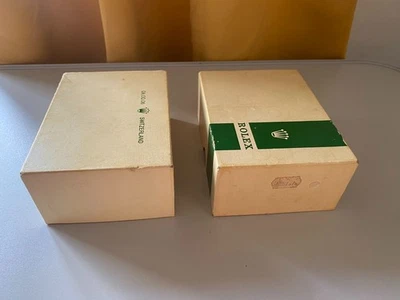 Vintage Rolex cardboard Outer Box with Green Stripe - Ref: 06.00.06 Switzerland - Image 1 of 4