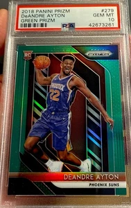 2018 Panini Prizm DeAndre Ayton Green Prizm Rookie #279 PSA 10 Gem Mint Lakers - Picture 1 of 3