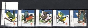 SELLOS LOCAL SUECIA-Navidad, antituberculosis, aves, juego de 5, 1973 -** - Imagen 1 de 1