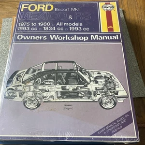 Ford Escort MK2 Mexico & RS (1975-1980) Haynes Workshop Manual - Picture 1 of 1