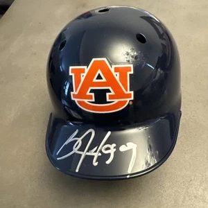 Bo Jackson Signed Auto Auburn Tigers Schutt Mini Baseball Helmet Bo Hologram - Picture 1 of 4