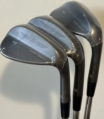 Titleist Vokey SM10 Jet Black Wedge Set 50-08*, 54-12*, 58-10* Steel RH NEW! - Image 1 of 4