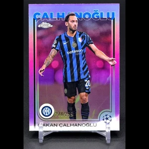 HAKAN CALHANOGLU 2024-25 Topps Chrome UEFA Club Competitions #165 Violet /299 - Picture 1 of 3