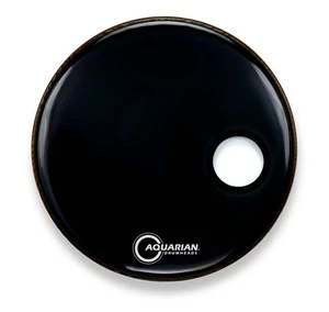 Aquarian 22" Ported W/Small Hole Black Drumhead SMPTCC22BK (new) - Picture 1 of 1