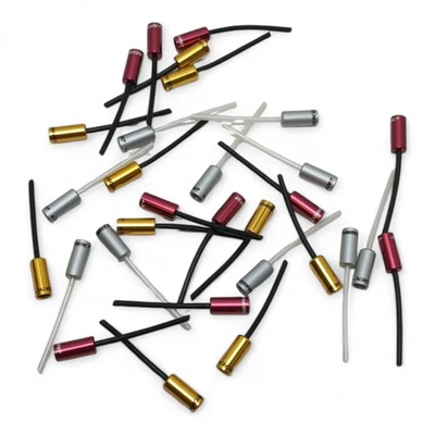 Tapa de extremo de cable Jagwire extremo de nariz 4 mm oro plata rojo 10 un. Foto 1 de 4