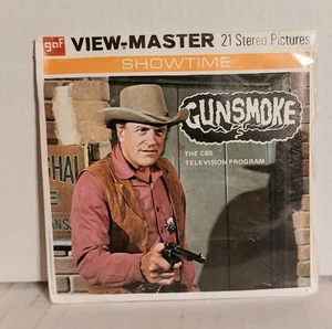 view master  GUNSMOKE  sealed  TELEVISION  set scarce  GAF Slides set nice 1972 - Picture 1 of 2