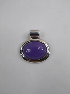 Colgante vintage de plata de ley 925 púrpura EA - Imagen 1 de 5