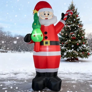 Inflables de Navidad de 7 pies decoraciones al aire libre de Papá Noel, inflables de Papá Noel ~ - Imagen 1 de 11