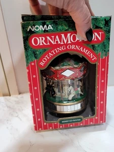 Vintage Noma Ornamotion Rotating Christmas Tree Ornament Carousel Merry Go Round - Picture 1 of 7