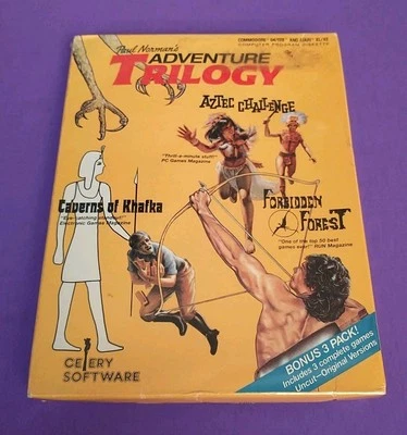 SEALED Paul Norman's Adventure Trilogy Commodore 64/128 Atari XL/XE SHIPS SAFELY - Image 1 of 4