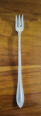 Antiguo tenedor de mariscos de cóctel Sheraton 1910 Oneida Community plateado 6 1/2" Foto 1 de 4